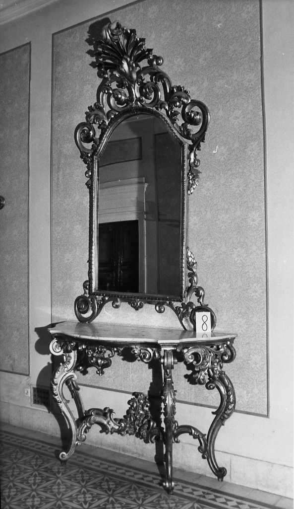 specchio - artigianato toscano (seconda metà sec. XIX)