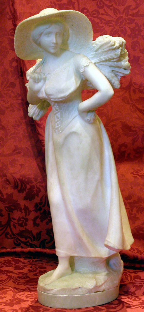 Contadinella, figura femminile (statuetta, opera isolata) di Luchini A (sec. XIX)