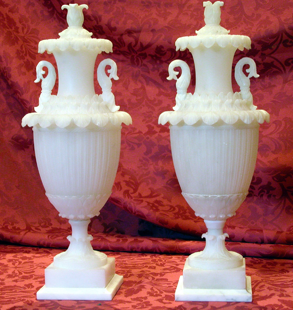 vaso, coppia - bottega volterrana (sec. XIX)