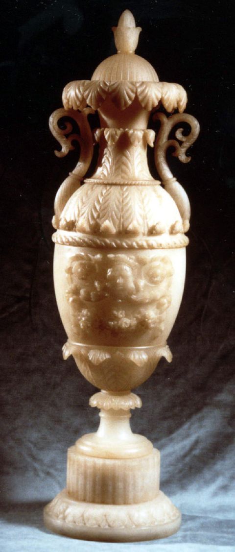 vaso, coppia - bottega volterrana (secc. XIX/ XX)