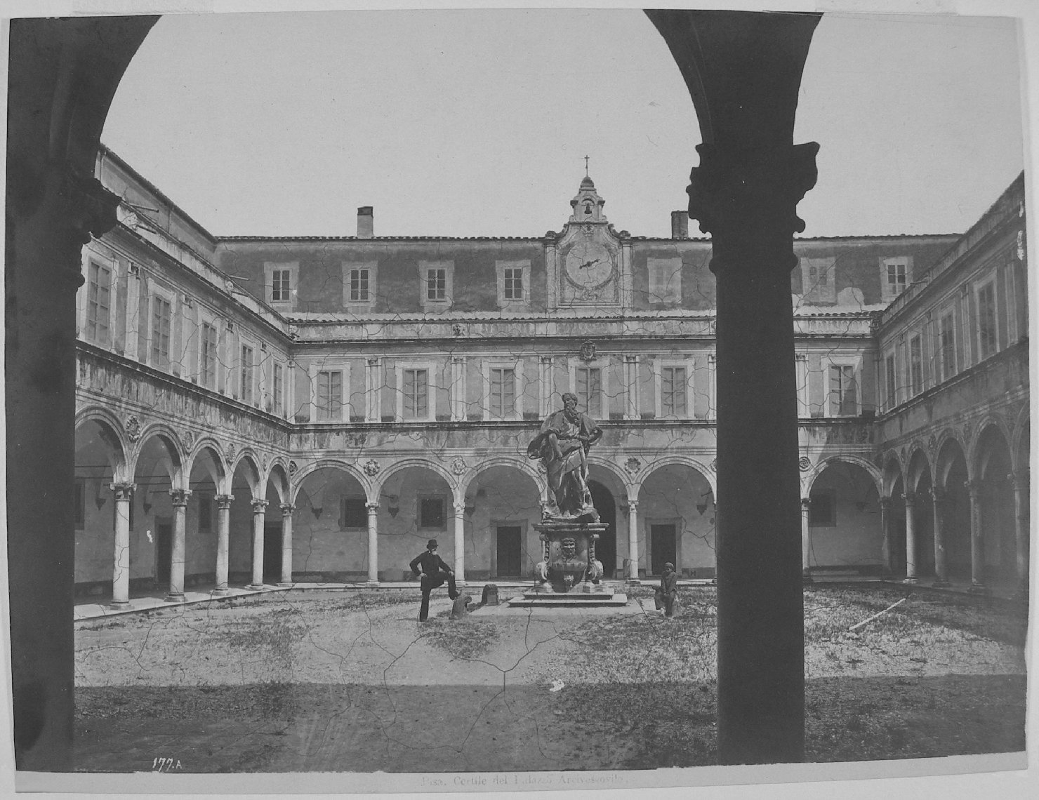 Pisa - Palazzo Arcivescovile (positivo) di Lint, Enrico van (XIX/ XX)