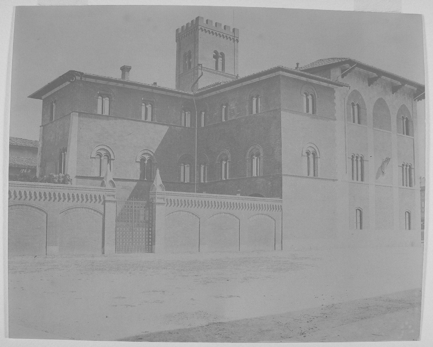 Pisa - Palazzo dei Medici (positivo) di Lint, Enrico van (attr) (XIX/ XX)