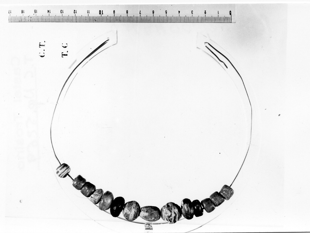 collana/ elementi - deposizione longobarda (secc. VI - VII d.C)