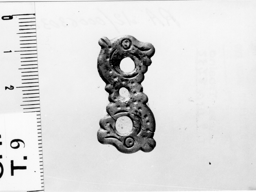 placca di cintura - deposizione longobarda (metà sec. VII d.C)