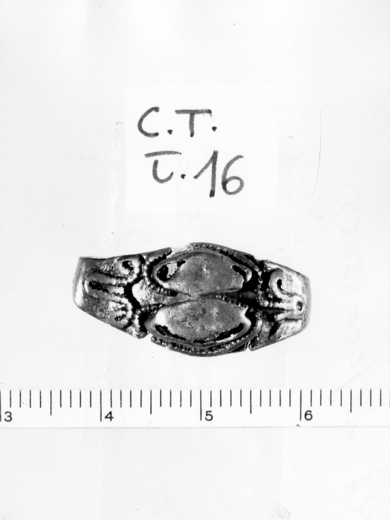 anello matrimoniale - deposizione longobarda (prima metà sec. VII d.C)