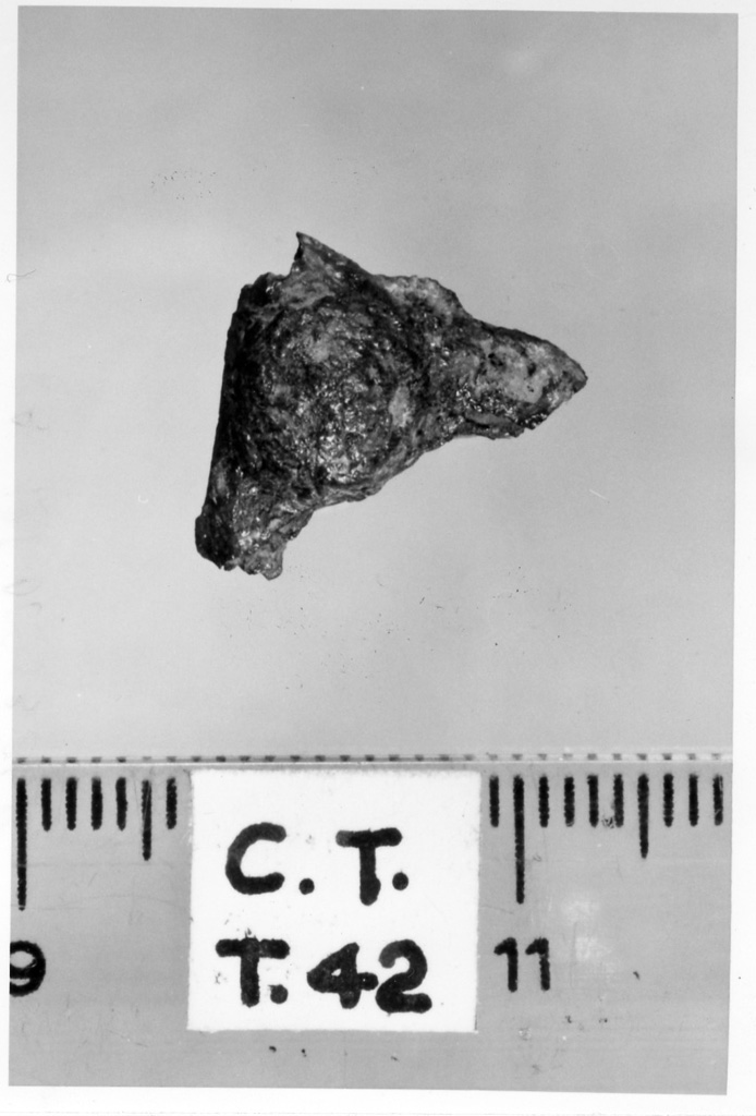 placchetta/ frammento - deposizione longobarda (prima metà sec. VII d.C)