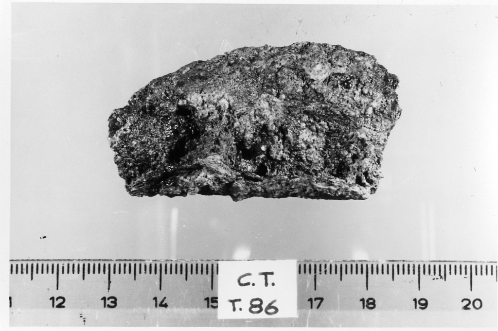 scudo/ frammento - deposizione longobarda (seconda metà sec. VI d.C)