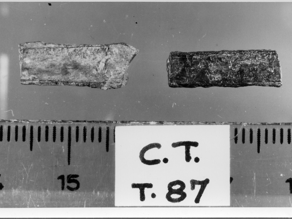 coltellino/ frammento - deposizione longobarda (secondo quarto sec. VII d.C)