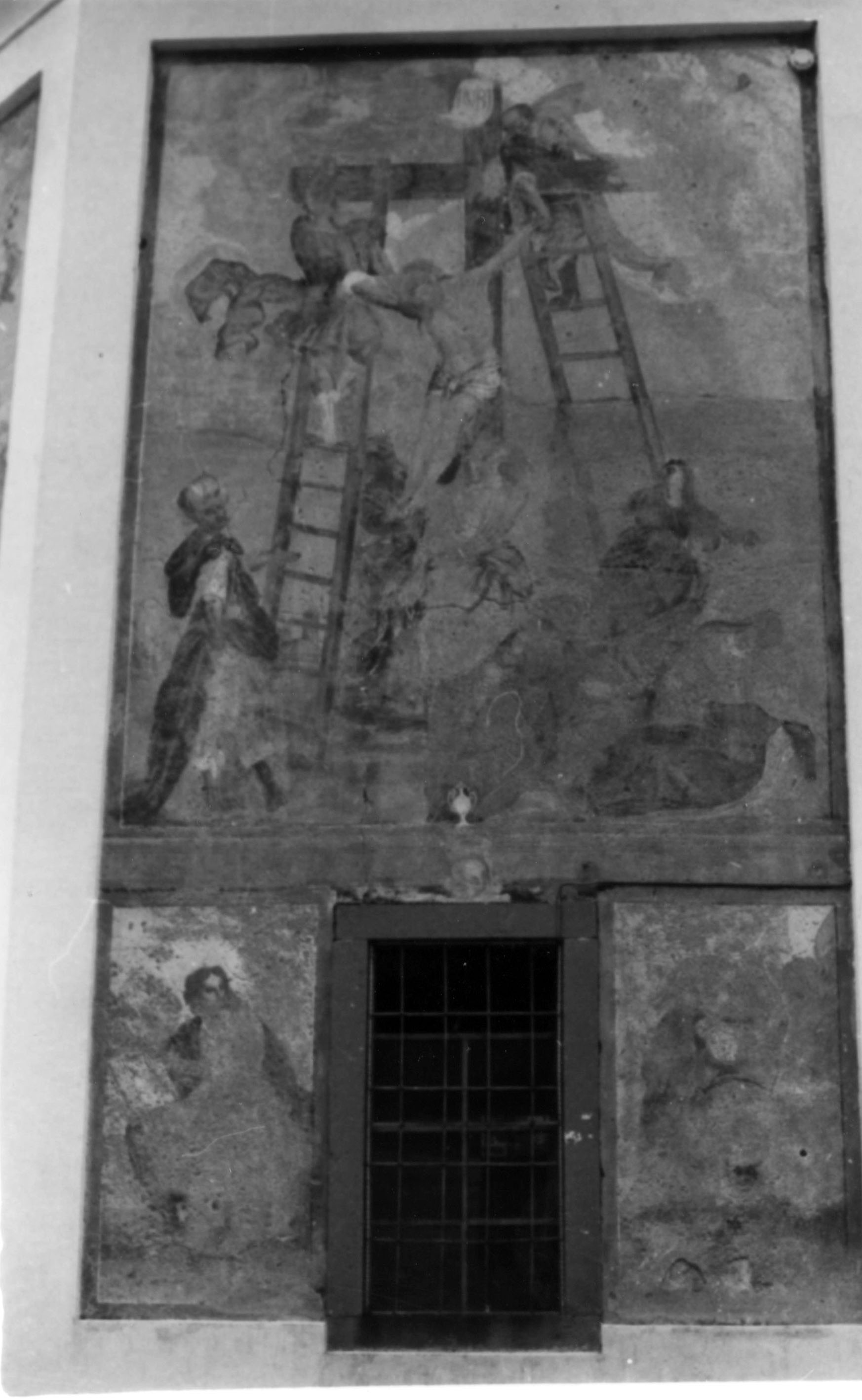 Deposizione di Cristo dalla croce (dipinto murale) - ambito lombardo (seconda metà sec. XVIII)