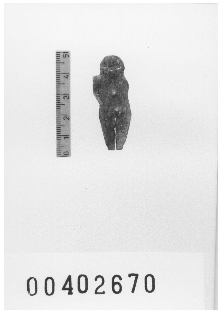 Figura antropomorfa (Lamina) (Fine VII a.C, VI a.C)