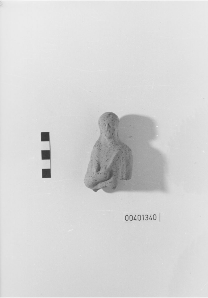 statuetta/ votiva, maschile - produzione locale (III a.C)