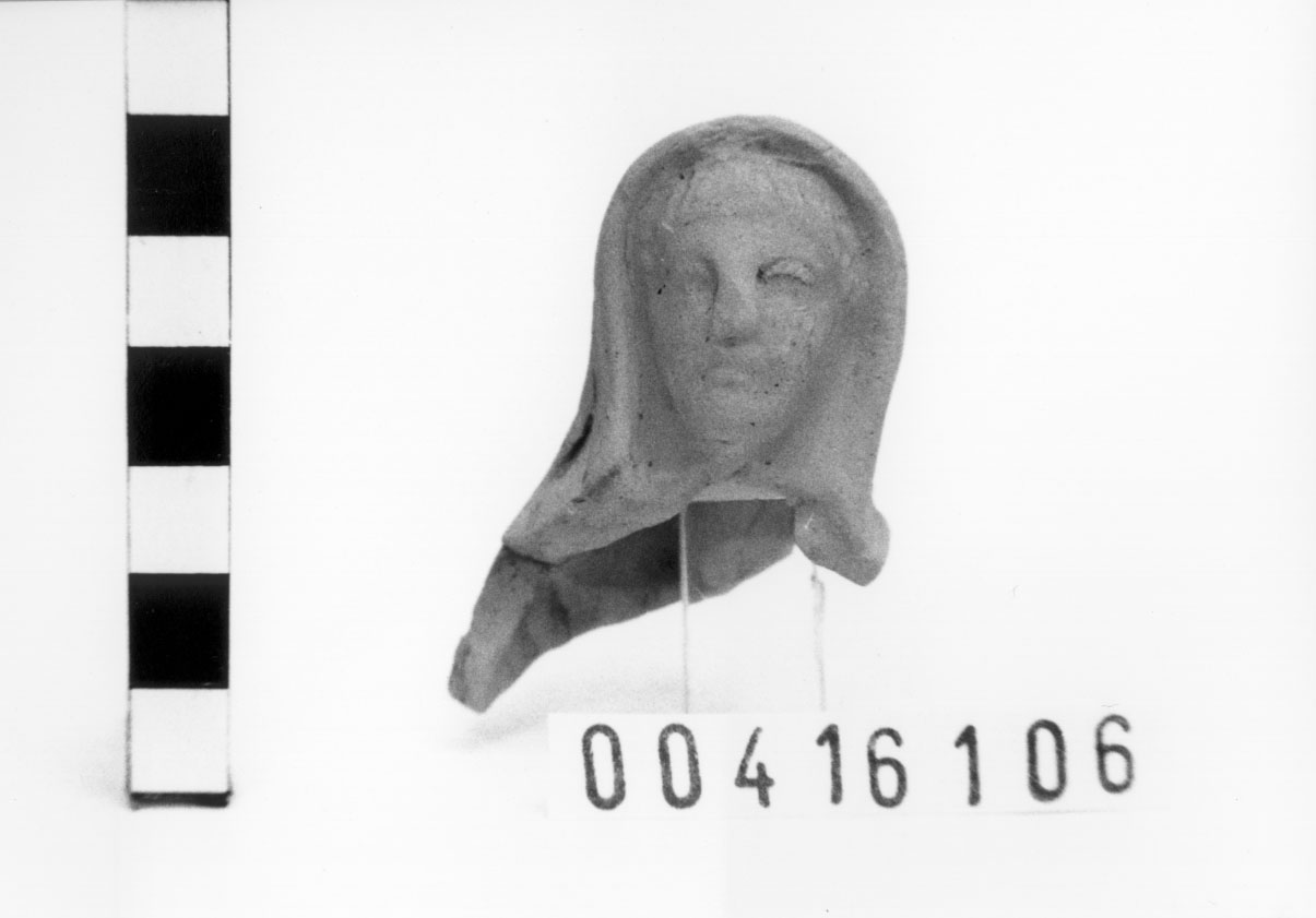 Figura maschile (statuetta/ votiva, testa) (II a.C)