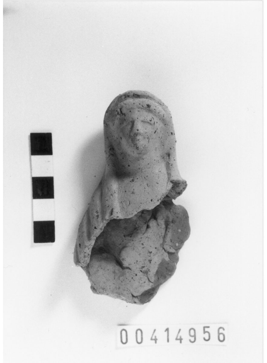 Figura maschile (?) velata (Statuetta votiva/ frammento) (II a.C)