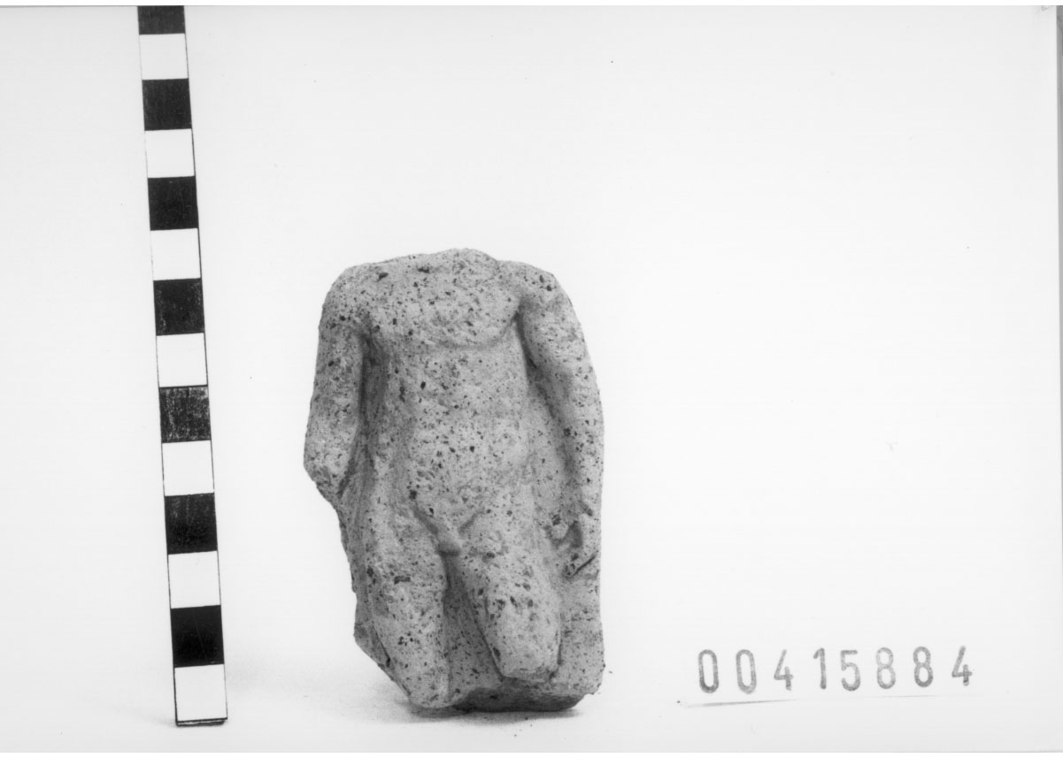 Figura maschile (Statuetta votiva/ frammento) (Fine IV a.C, III a.C)