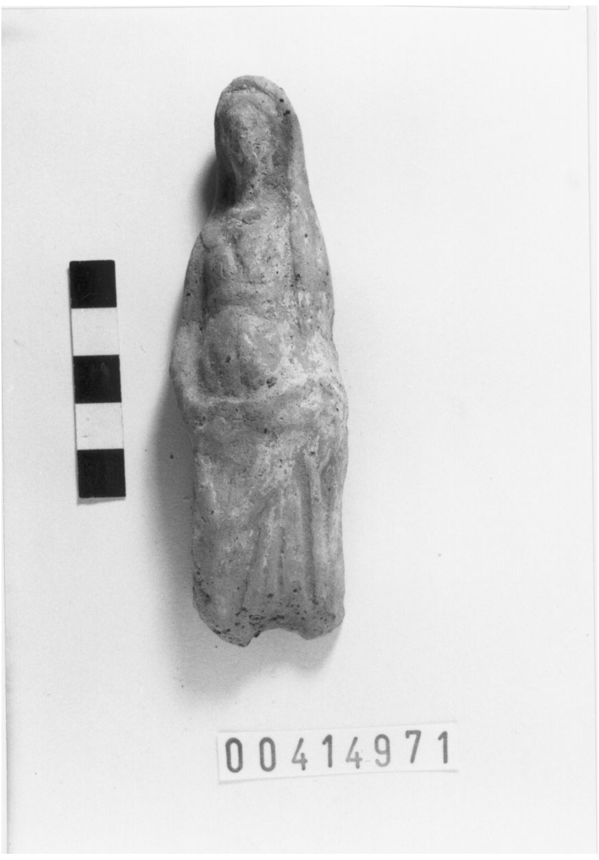 Figura femminile velata (Statuetta votiva/ frammento) (III a.C, II a.C)