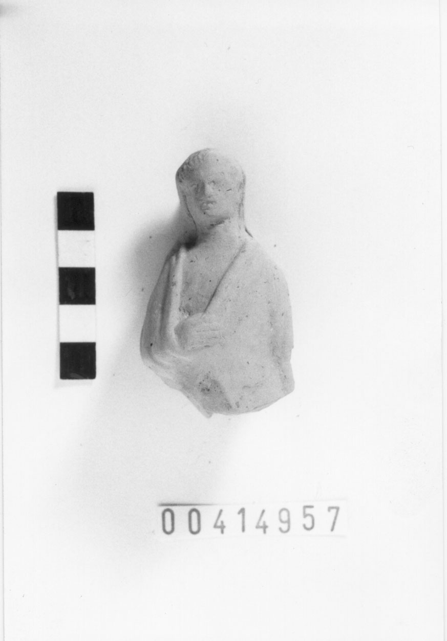 Figura maschile (?) velata (Statuetta votiva/ frammento) (II a.C)