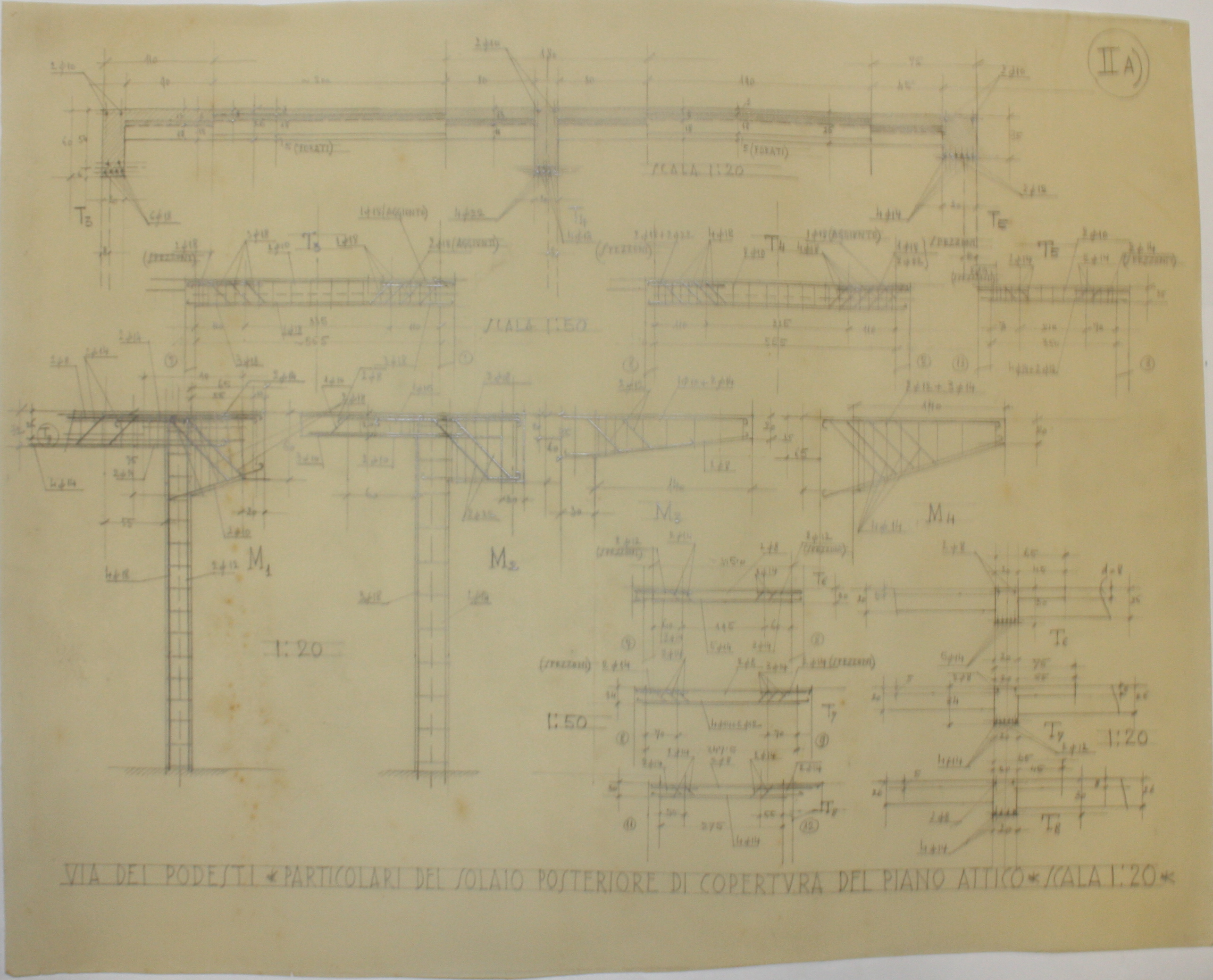 disegno architettonico di Bruno Slocovich - ambito italiano (prima metà XX)