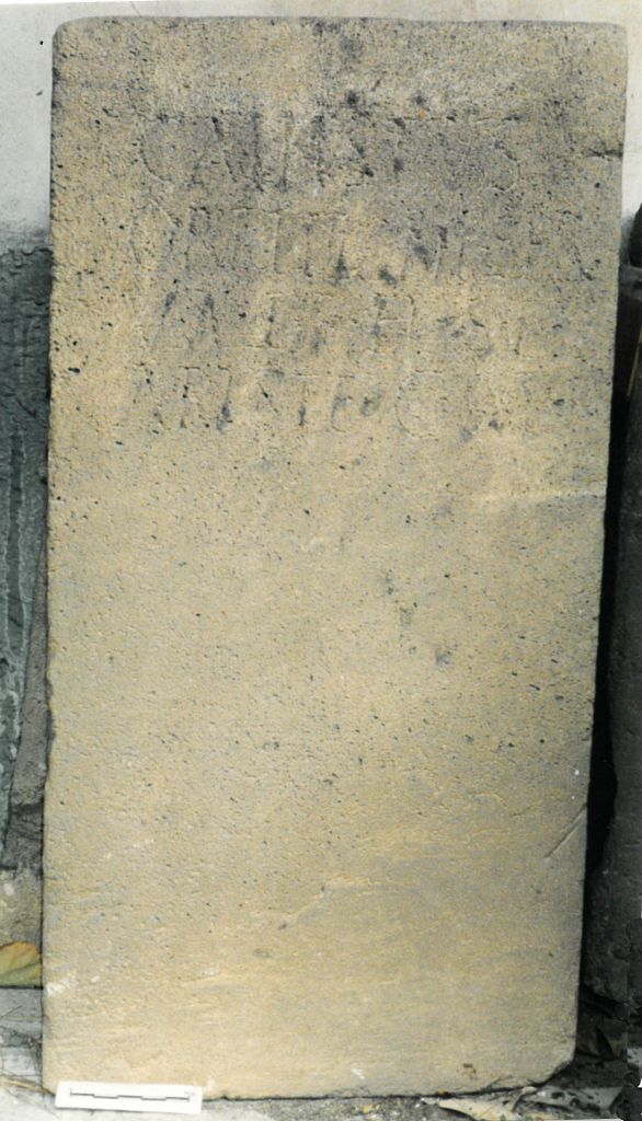 stele funeraria - ambito latino (sec. I d.C)