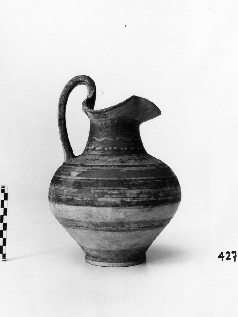 oinochoe - produzione italo-corinzia (secc. VII a.C.-VI a.C)