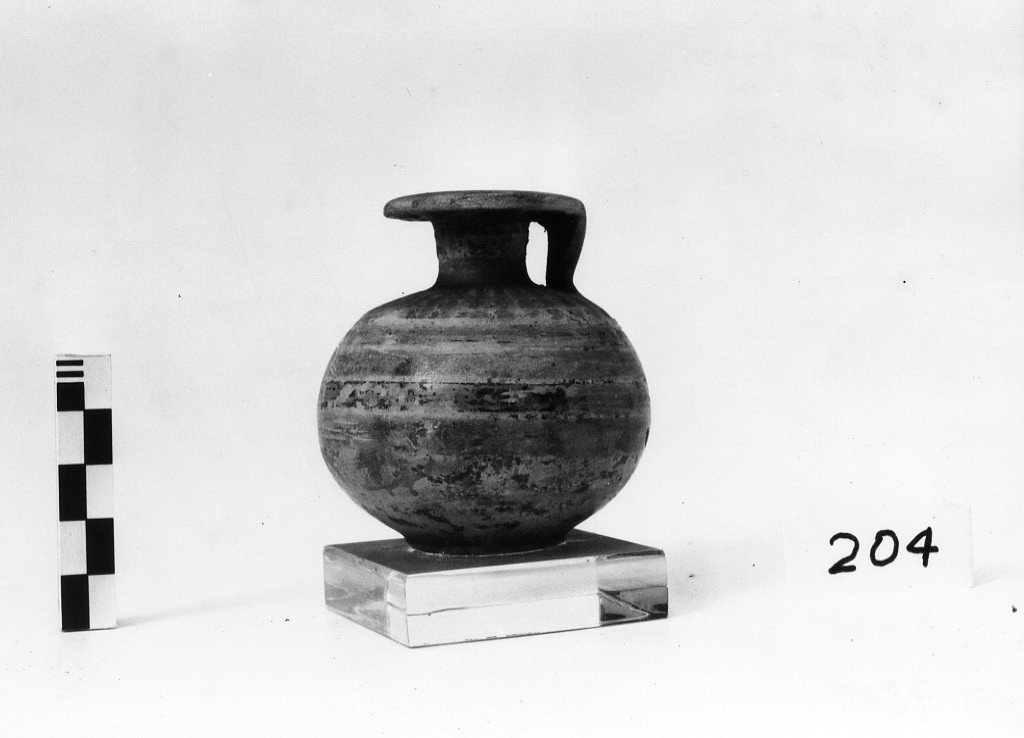 aryballos - produzione italo-corinzia (fine/ inizio secc. VII a.C.-VI a.C)