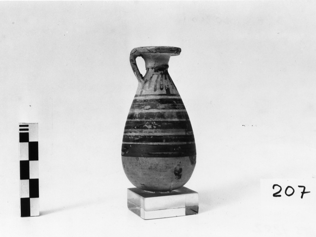 alabastron - produzione italo-corinzia (fine/ inizio secc. VII a.C.-VI a.C)