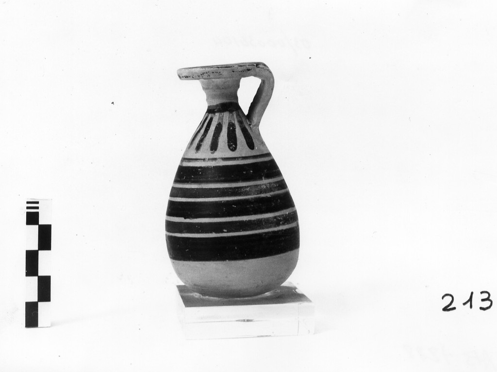 alabastron - produzione italo-corinzia (fine/ inizio secc. VII a.C.-VI a.C)
