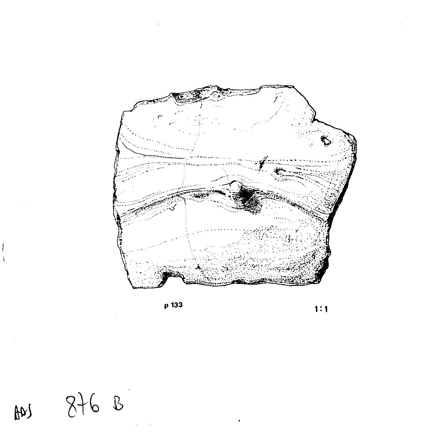 vaso/ frammento - cultura terramaricola (età del bronzo medio-recente)