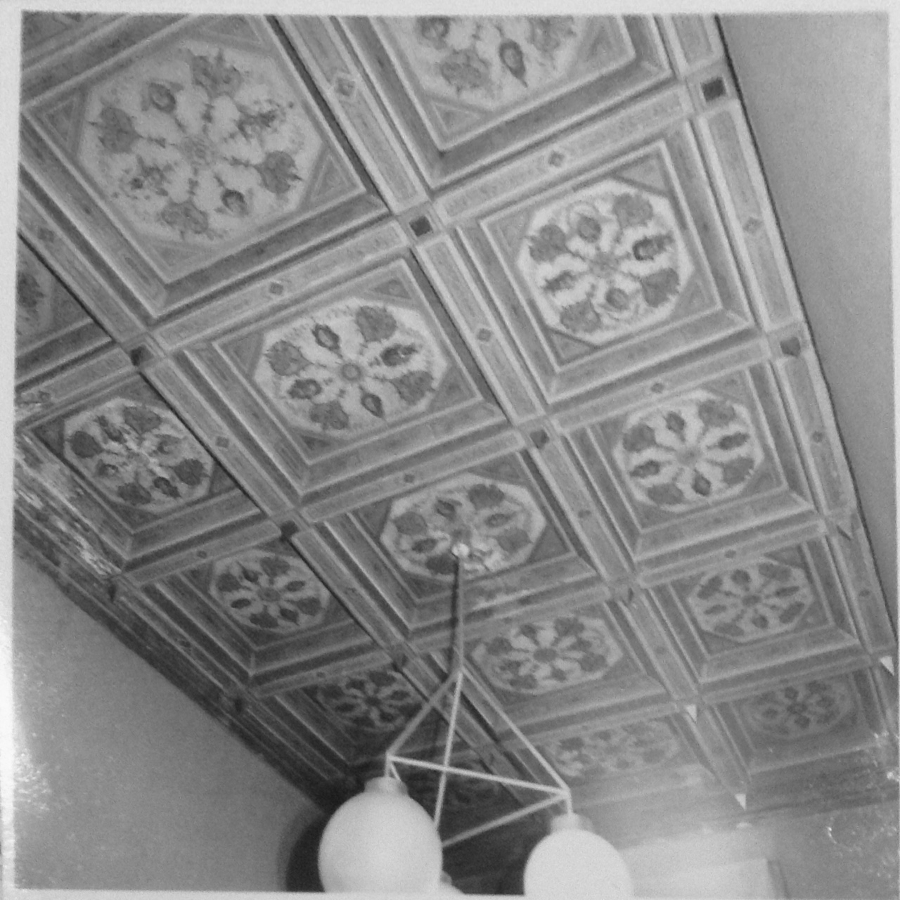 Motivo decorativo a grottesche (soffitto dipinto - a cassettoni, opera isolata) - manifattura fiorentina (XVIII)