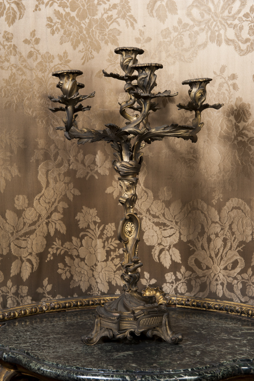 candelabro, serie - ambito piemontese (prima metà sec. XVIII)