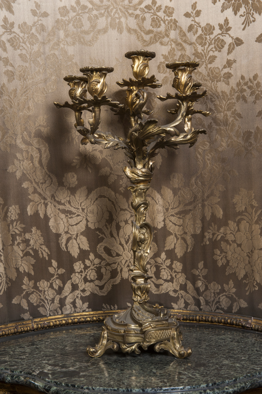 candelabro, serie - ambito piemontese (prima metà sec. XVIII)