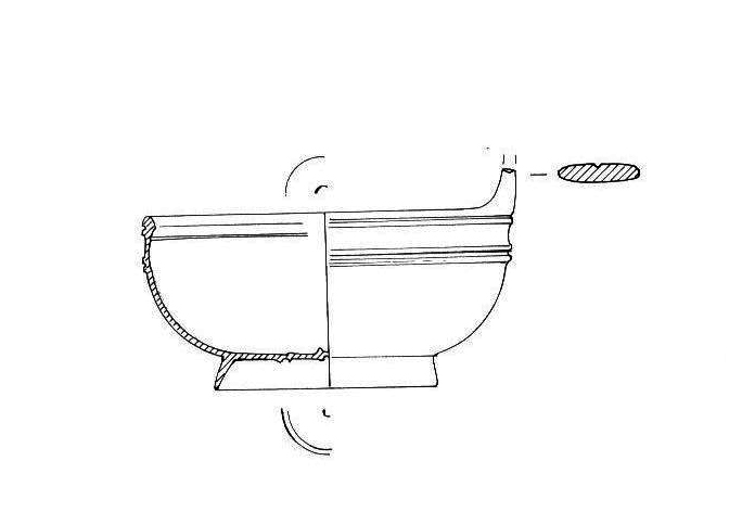 simpulum a manico verticale, tipo Radnoti 42, Petrovszky XI,1 (fine/ inizio I a.C. - I d.C)