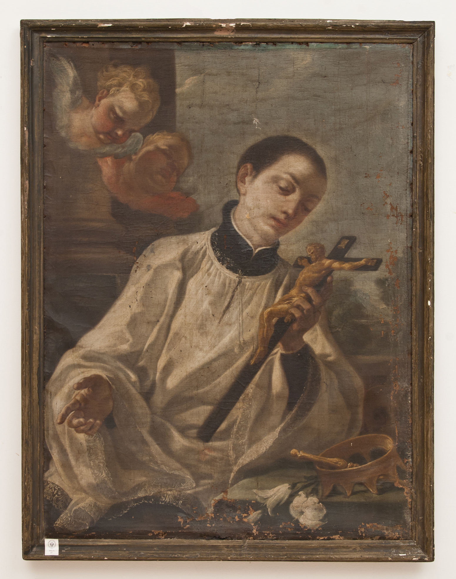 SAN LUIGI GONZAGA (dipinto - dipinto su tela, opera isolata) di Ignoto (maniera) - ambito Italia meridionale (XVIII)
