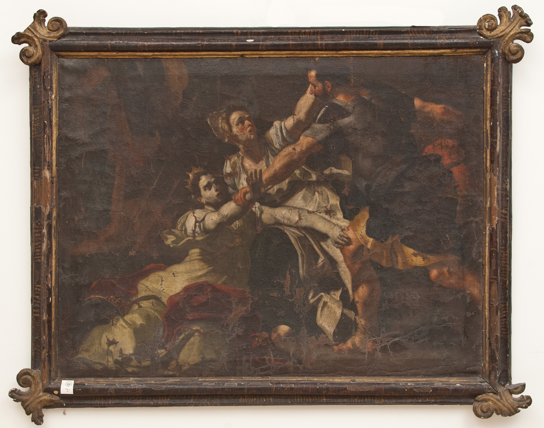 RATTO DI ELENA (dipinto - dipinto su tela, opera isolata) di Ignoto (maniera) - ambito Italia meridionale (XVII)
