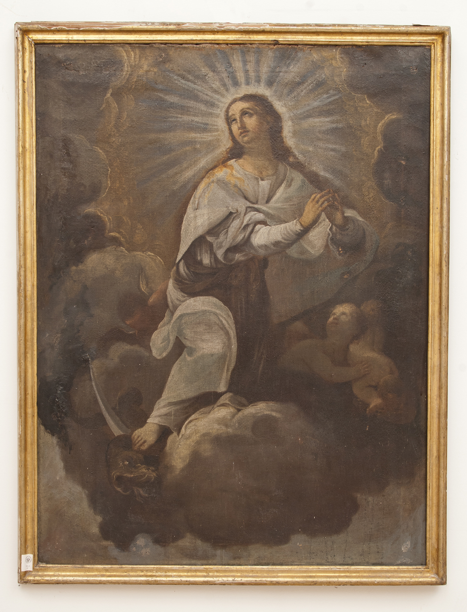 MADONNA IMMACOLATA (dipinto - dipinto su tela, opera isolata) di Ignoto (maniera) - ambito Italia meridionale (XVII)