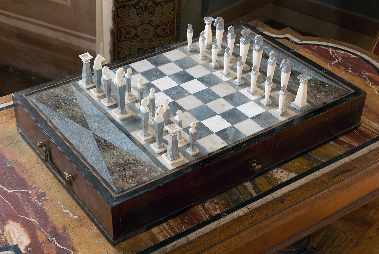 Pedina di scacchi, serie - manifattura piemontese (prima metà sec. XIX)