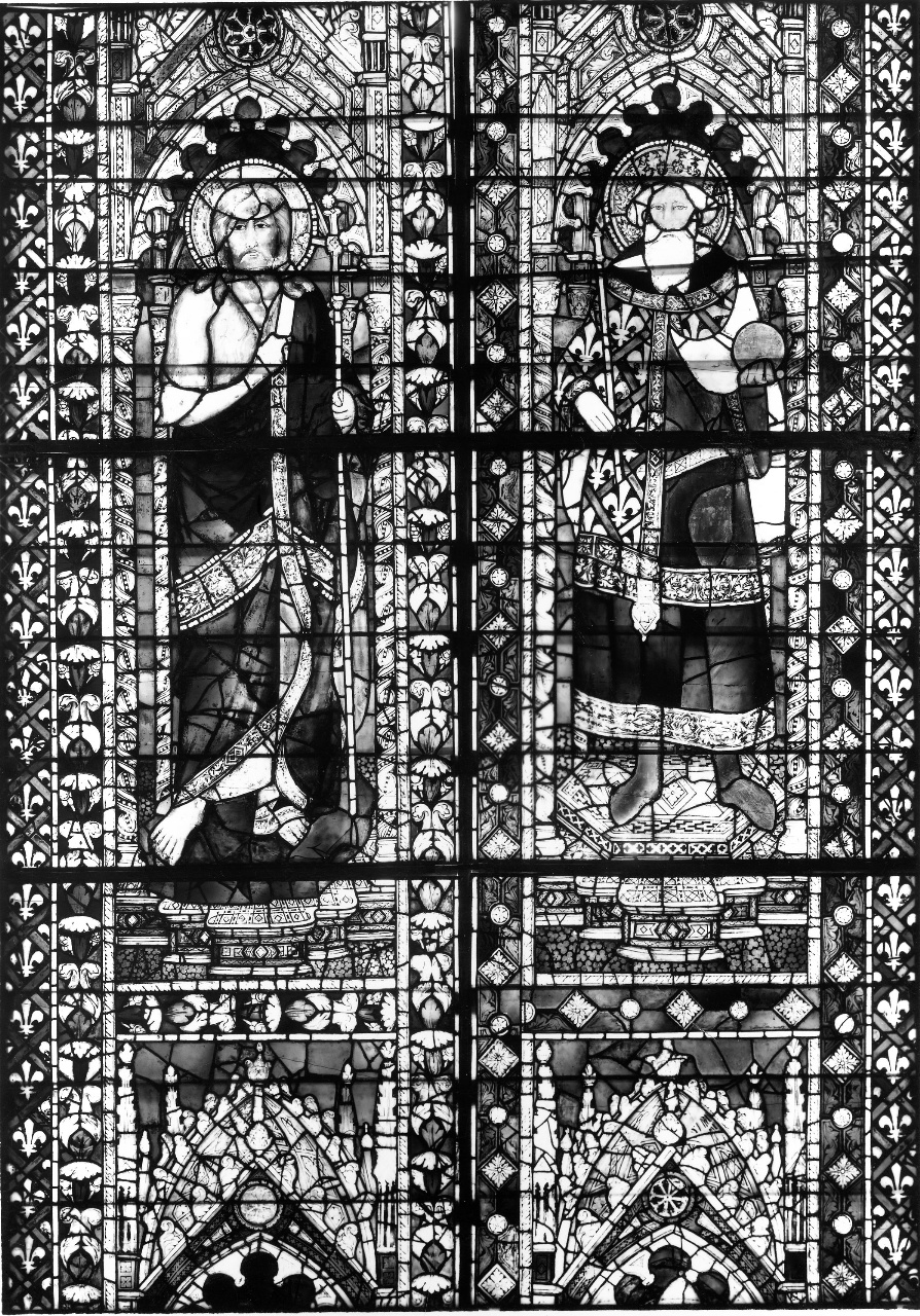 Santi (vetrata) di Gaddi Agnolo (attribuito), Leonardo di Simone (attribuito) (sec. XIV)