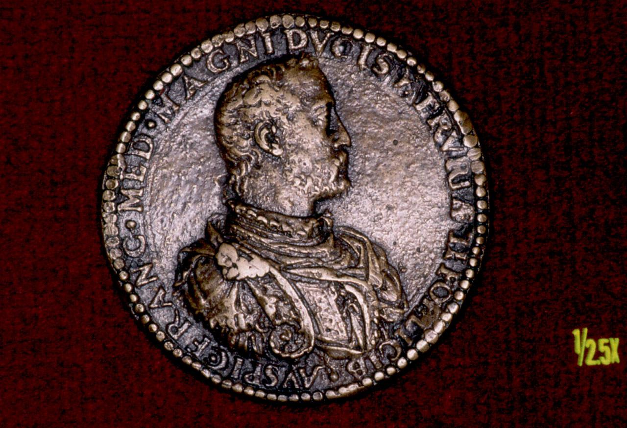 ritratto di Francesco de' Medici (medaglia) - scuola fiorentina (seconda metà sec. XV)