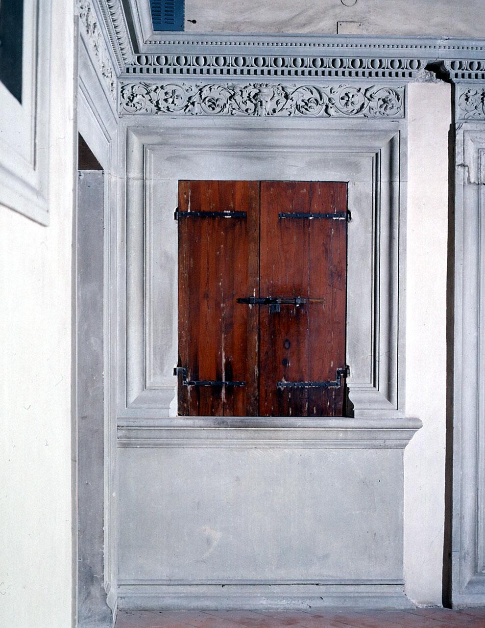 mostra di finestra di Simone del Pollaiuolo detto Cronaca - bottega toscana (sec. XV)