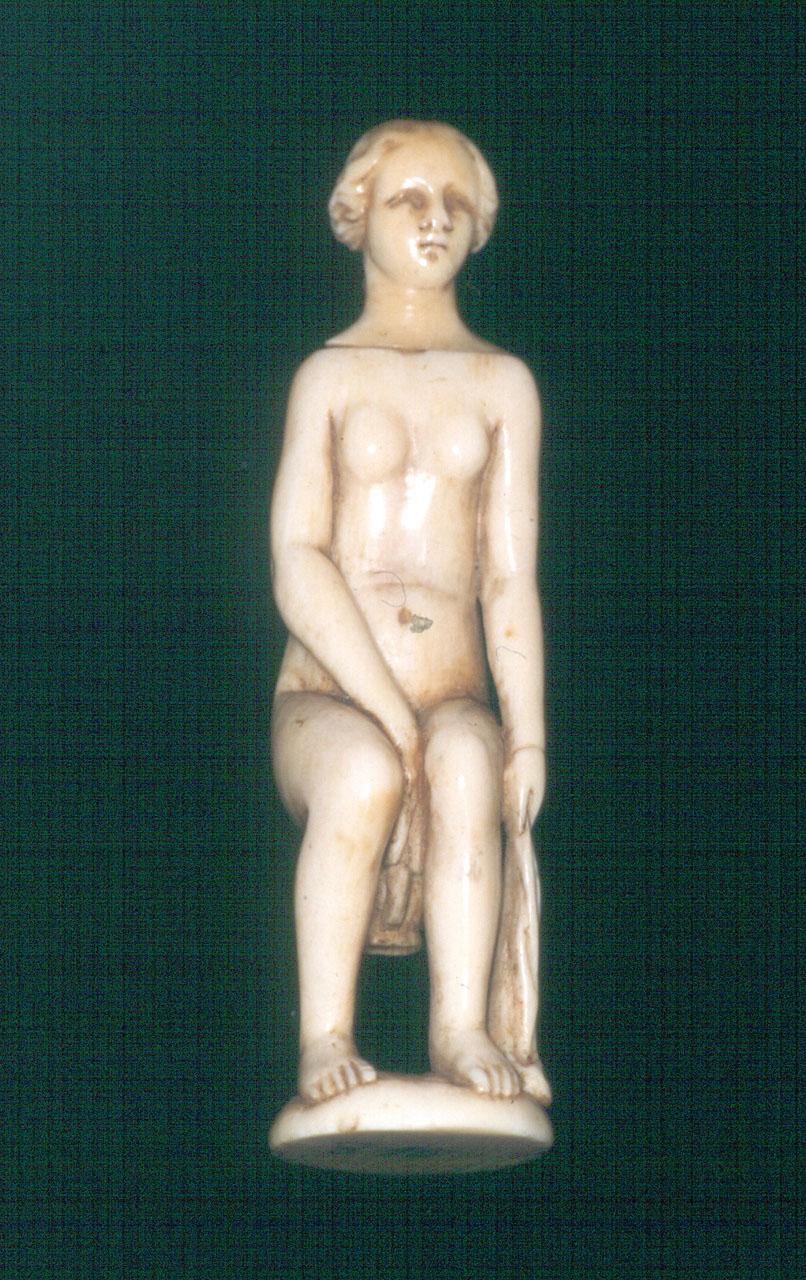 figura femminile seduta (statuetta) - bottega italiana (?) (sec. XVI)