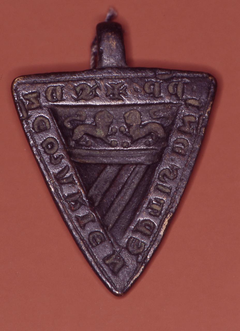 stemma gentilizio della famiglia Savelli (matrice di sigillo) - bottega italiana (prima metà sec. XIII)