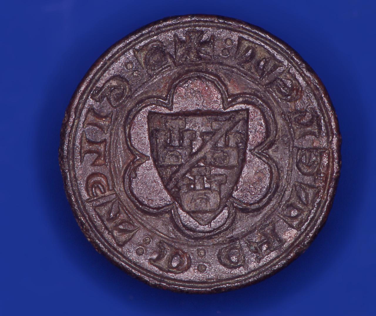 stemma di 'Gilet de' Catelet' (matrice di sigillo) - bottega italiana (sec. XIV)