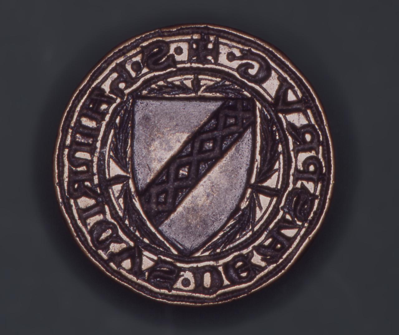 stemma di Hainricus de Alsprug (matrice di sigillo) - bottega italiana (sec. XIV)