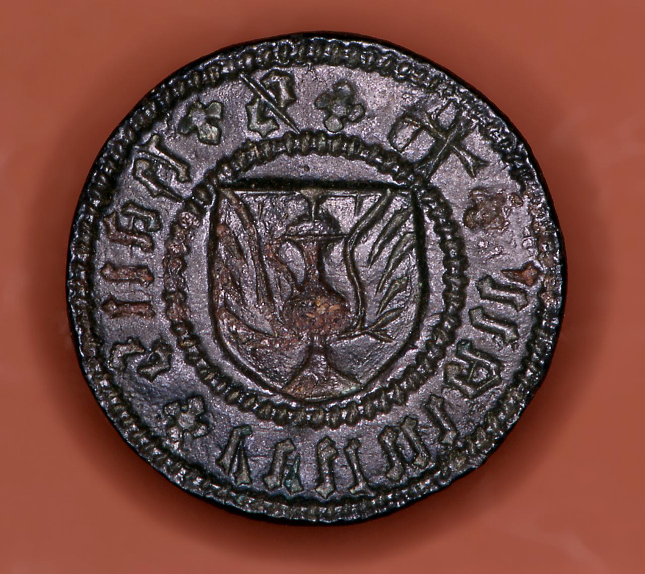 stemma di Hans Eritman (matrice di sigillo) - bottega tedesca (?) (secc. XV/ XVI)