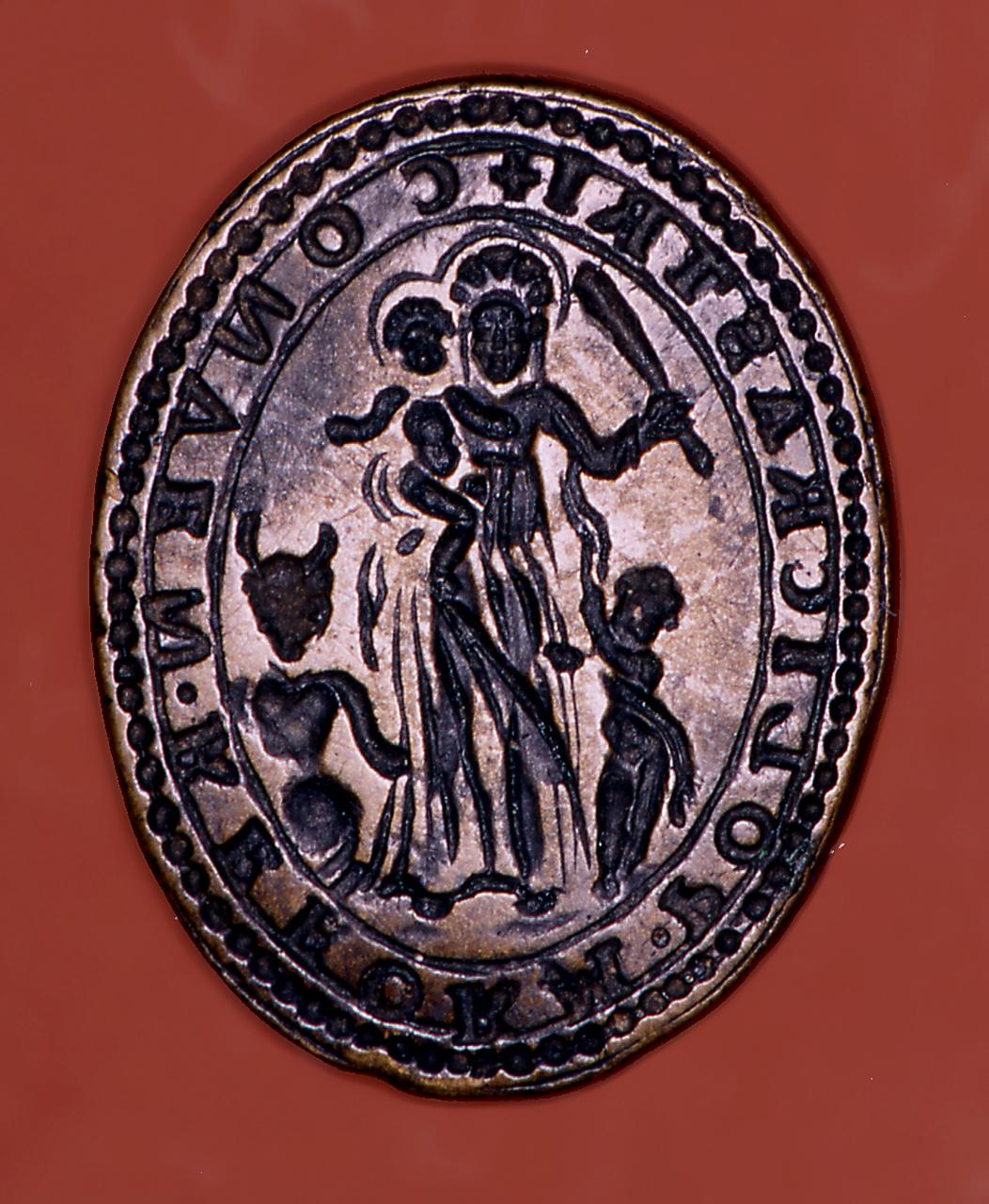 Madonna del Soccorso (matrice di sigillo ecclesiastico) - bottega campana (?) (sec. XVII)
