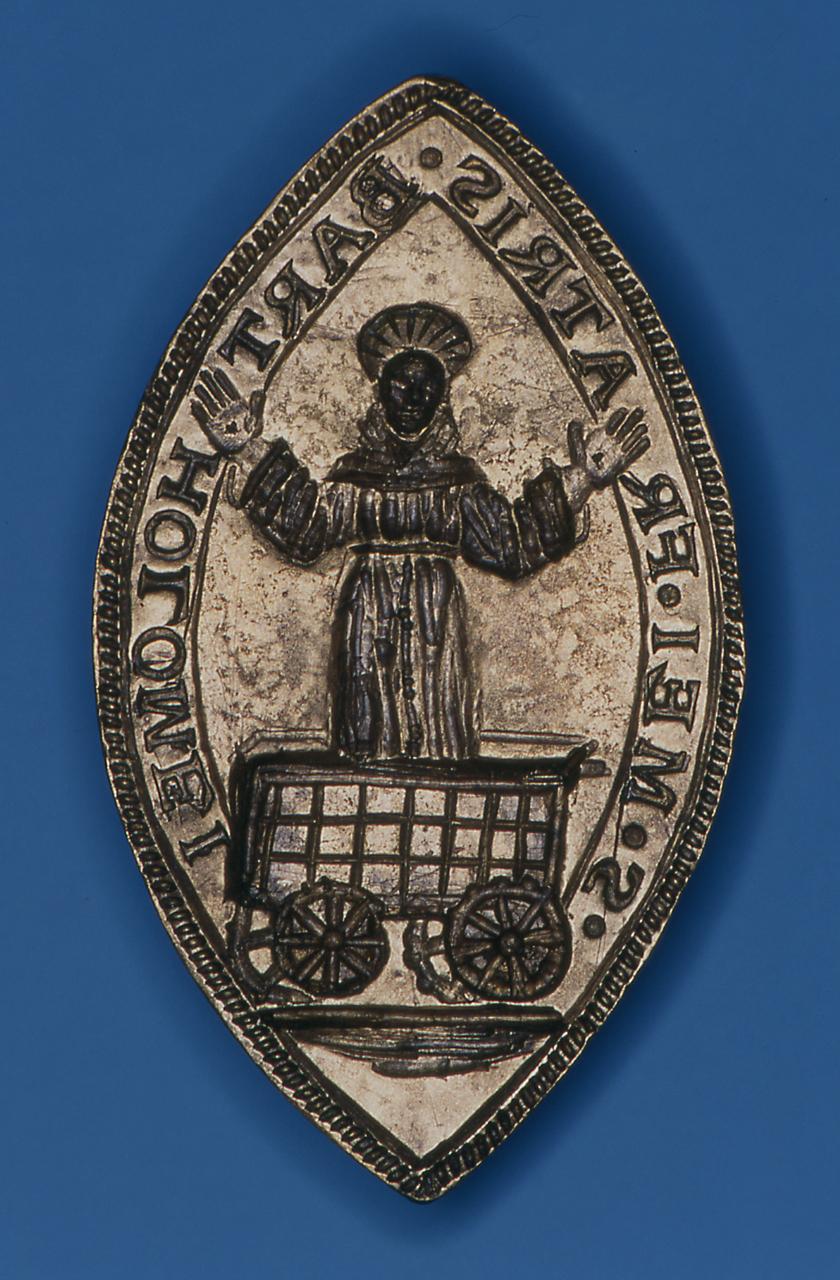 apparizione di San Francesco d'Assisi sul carro di fuoco (matrice di sigillo ecclesiastico) - bottega italiana (sec. XV)