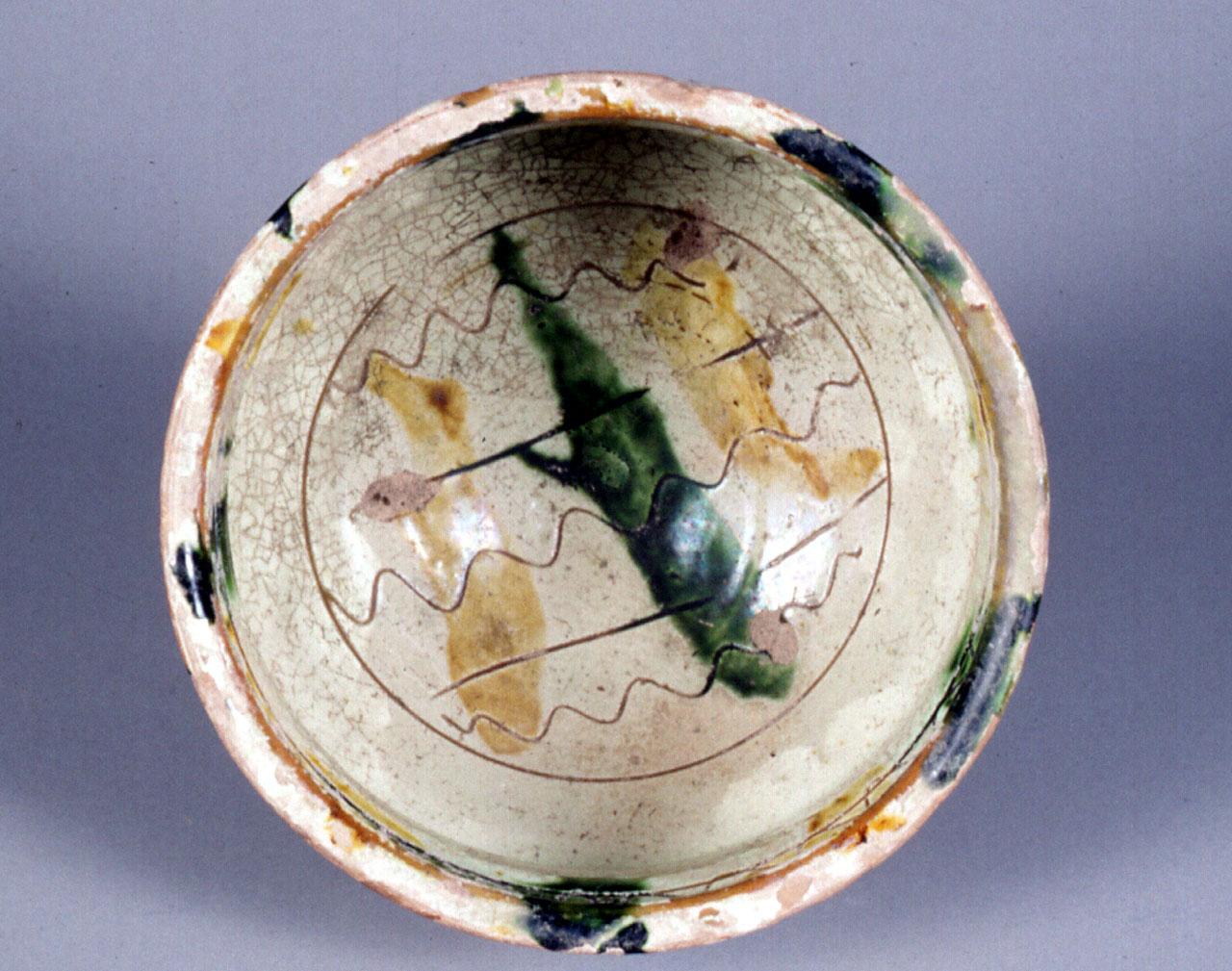 motivo decorativo geometrico (coppa) - manifattura Italia centro-settentrionale (secc. XIV/ XV)