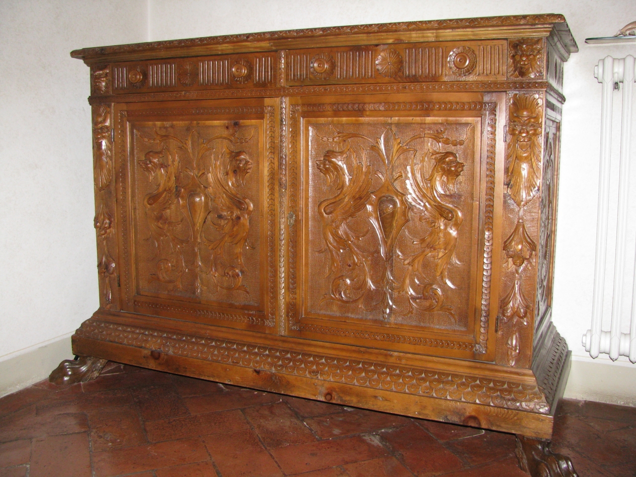 credenza - bottega toscana (secc. XIX/ XX)