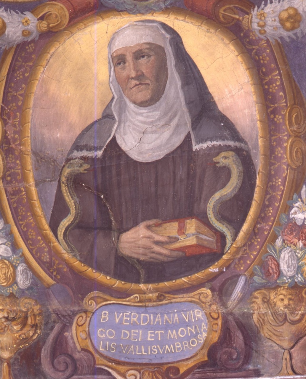 Santa Verdiana (dipinto murale) di Barbatelli Bernardino detto Poccetti (scuola) (sec. XVI)