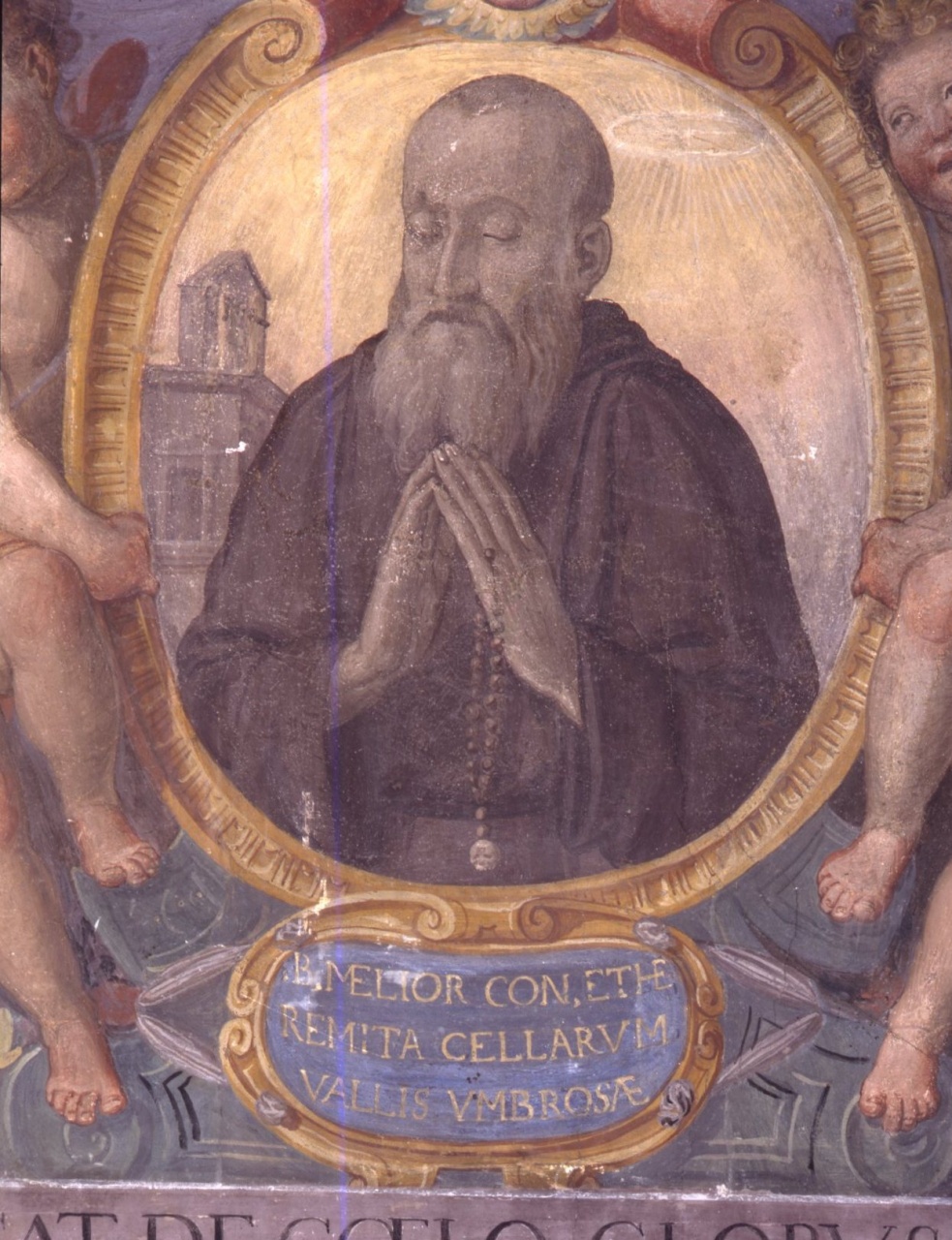 Beato Meliore (dipinto murale) di Barbatelli Bernardino detto Poccetti (scuola) (sec. XVI)