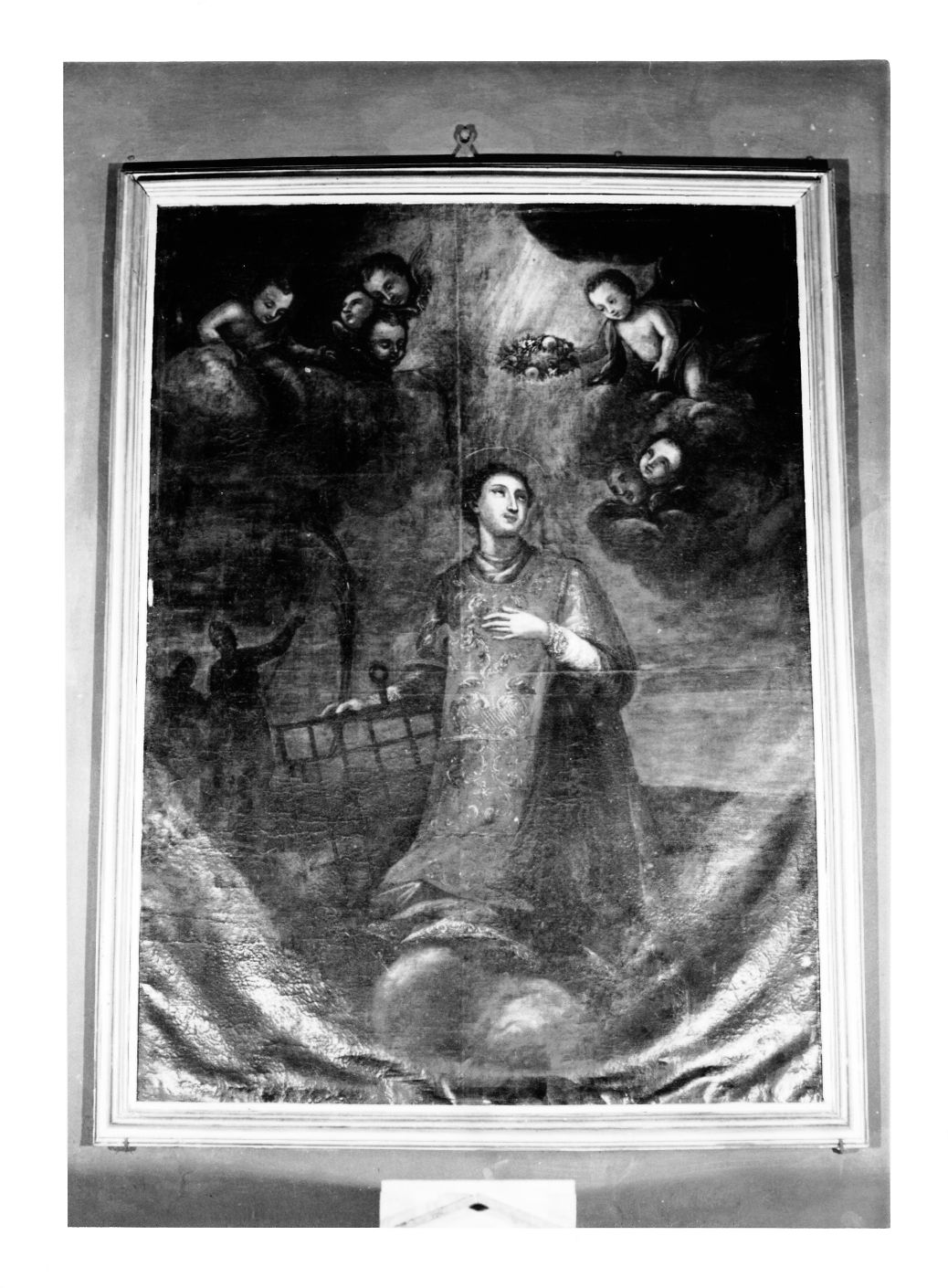 San Lorenzo (dipinto, opera isolata) di Polinori Andrea (cerchia) (metà sec. XVII)